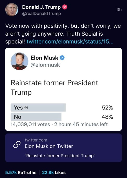 trump contul twitter