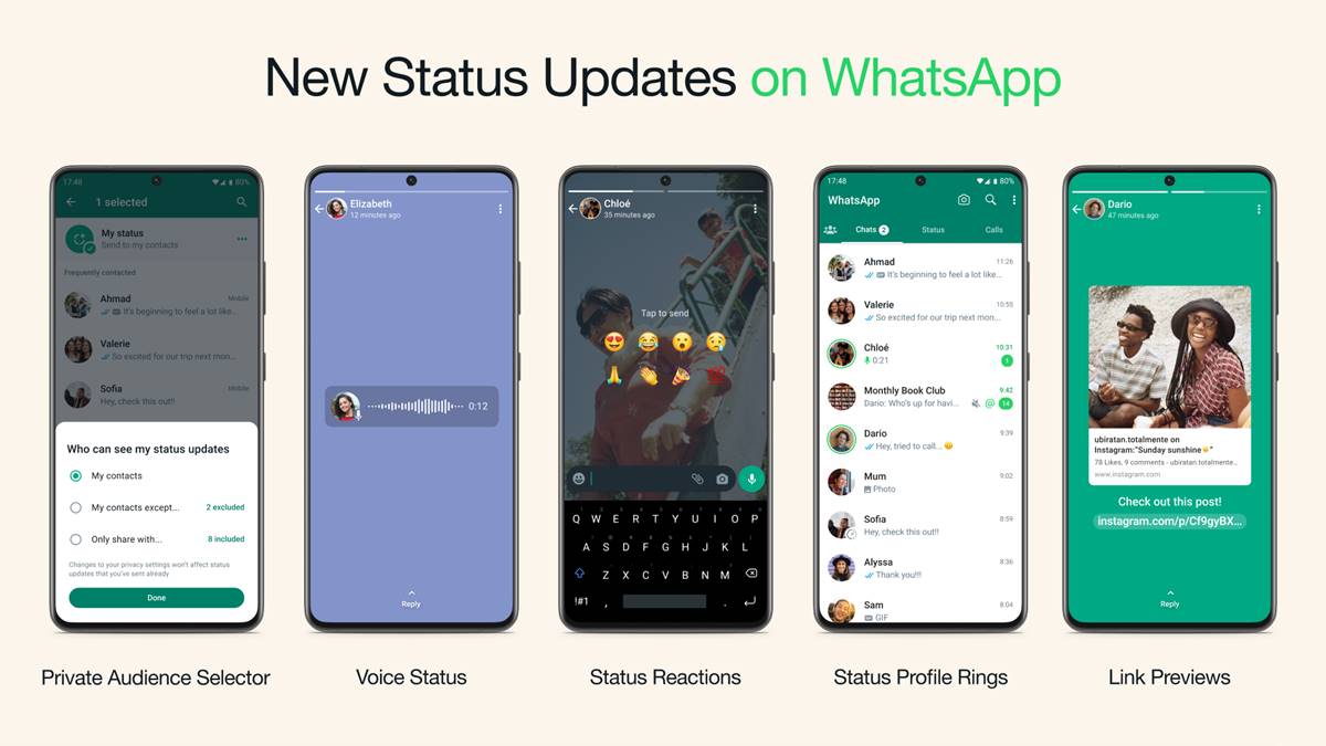 noi funcții whatsapp