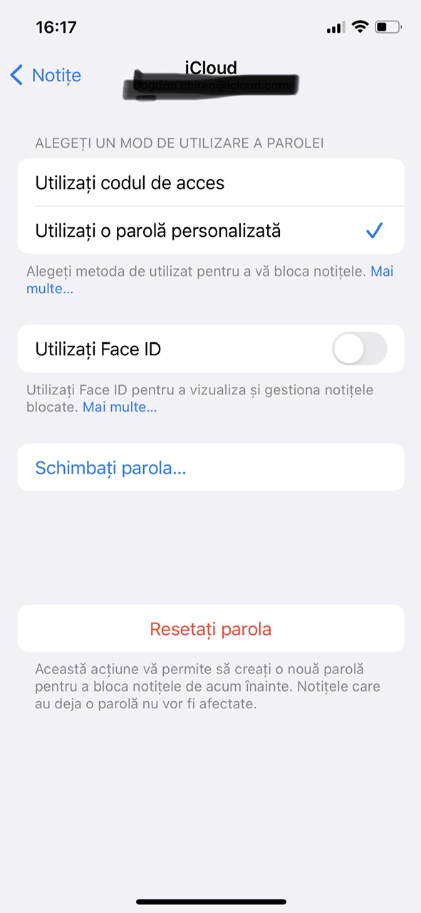 notițele iPhone