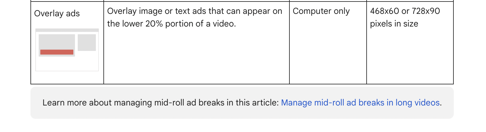 reclame banner youtube