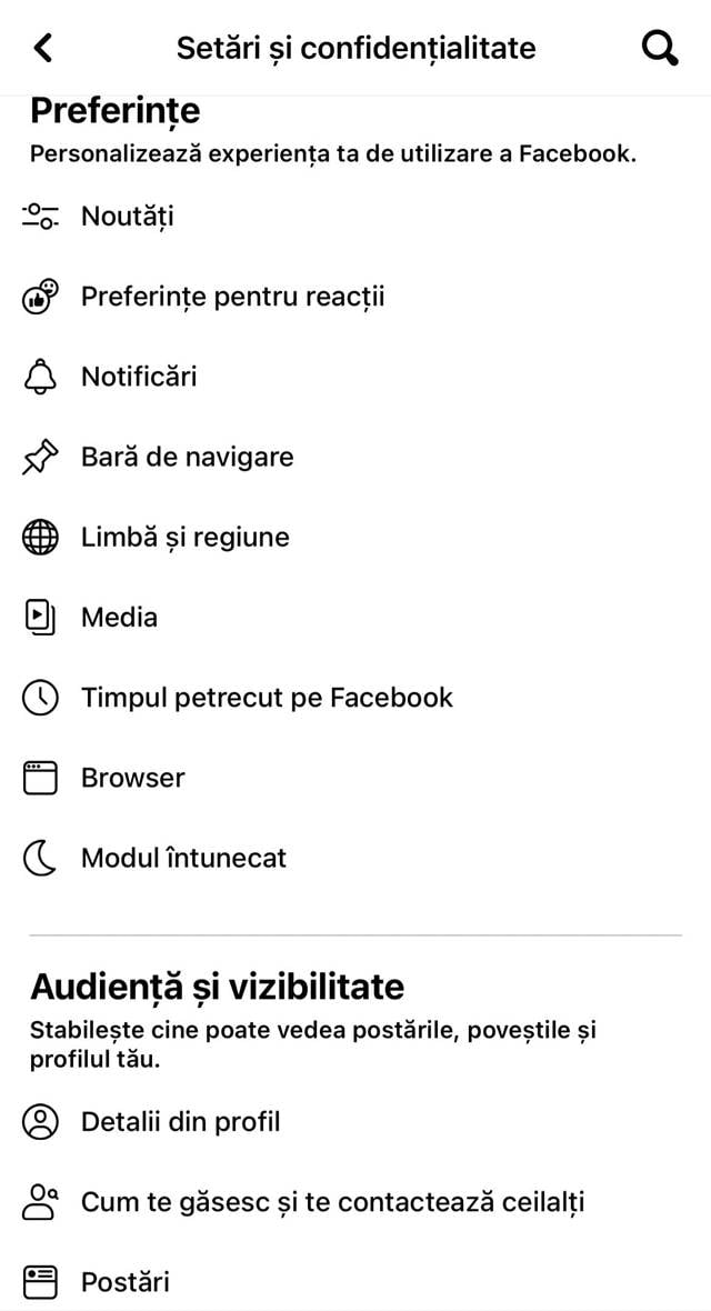 memoria cache Facebook pe iPhone