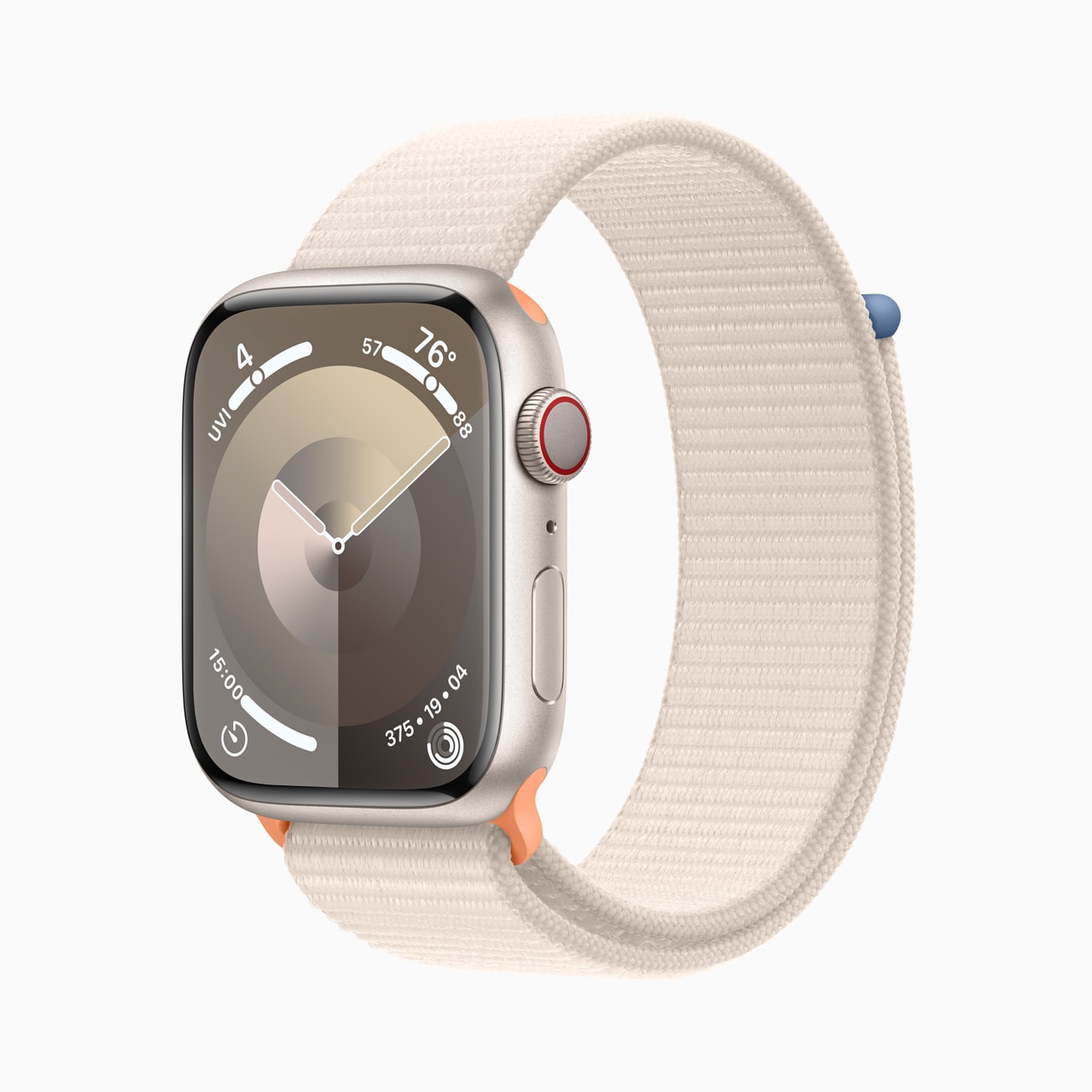 apple 2030 watch s9 starlight aluminum sport loop stardust 230912