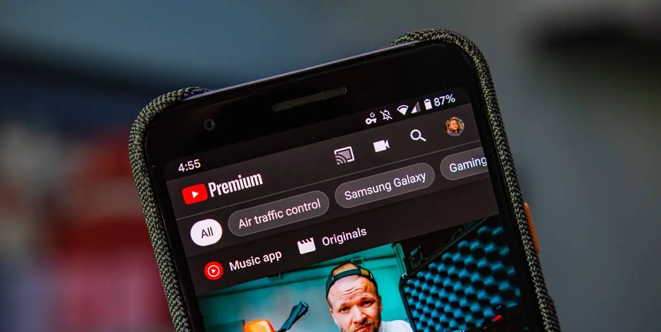 youtube premium inside app logo