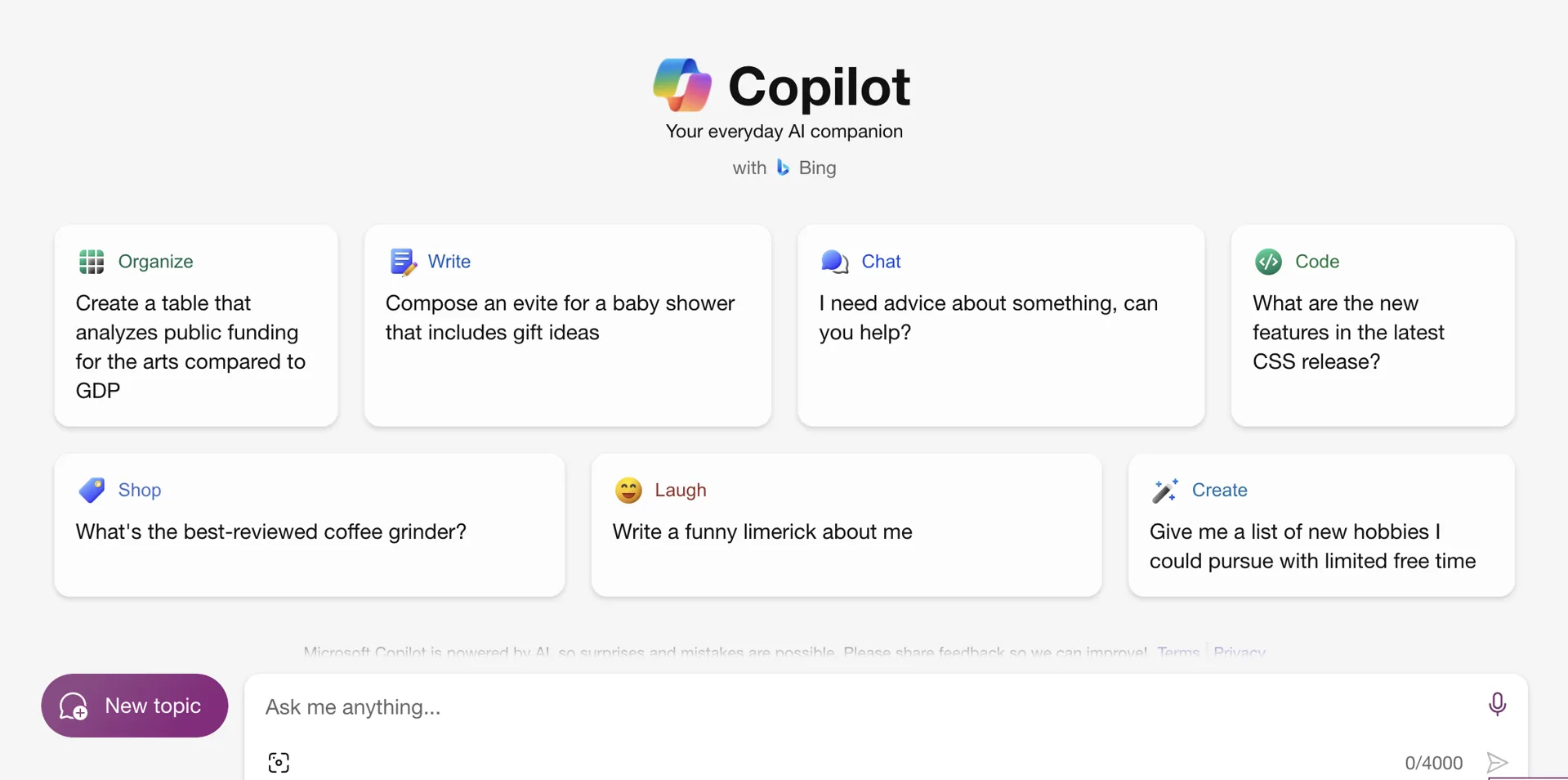 copilot for the web