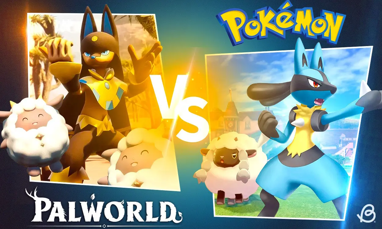 palworld vs pokemon pal similarity cover