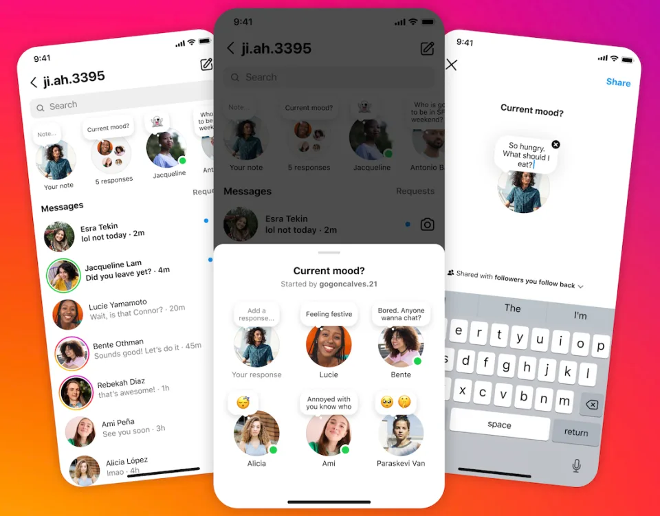 instagram notes