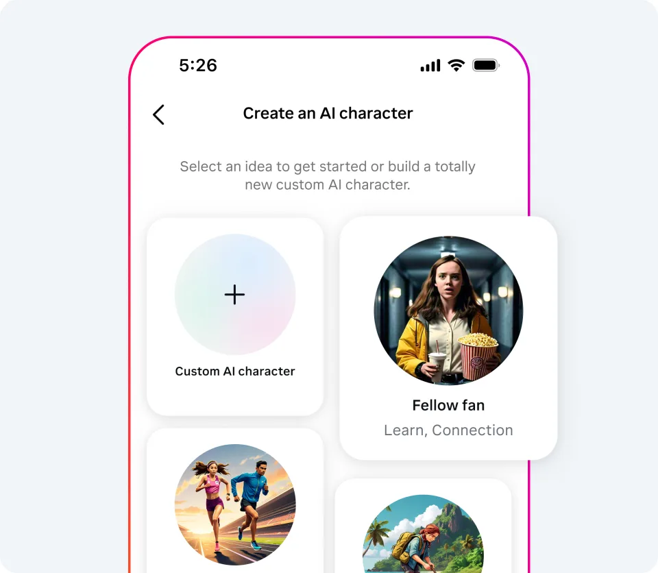 instagram character ai