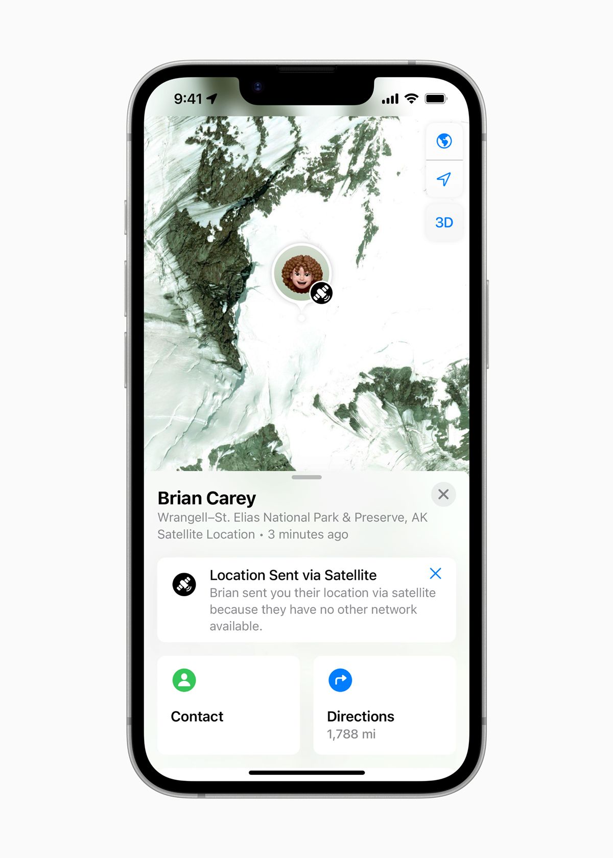 apple iphone 16e find my via satellite 250219