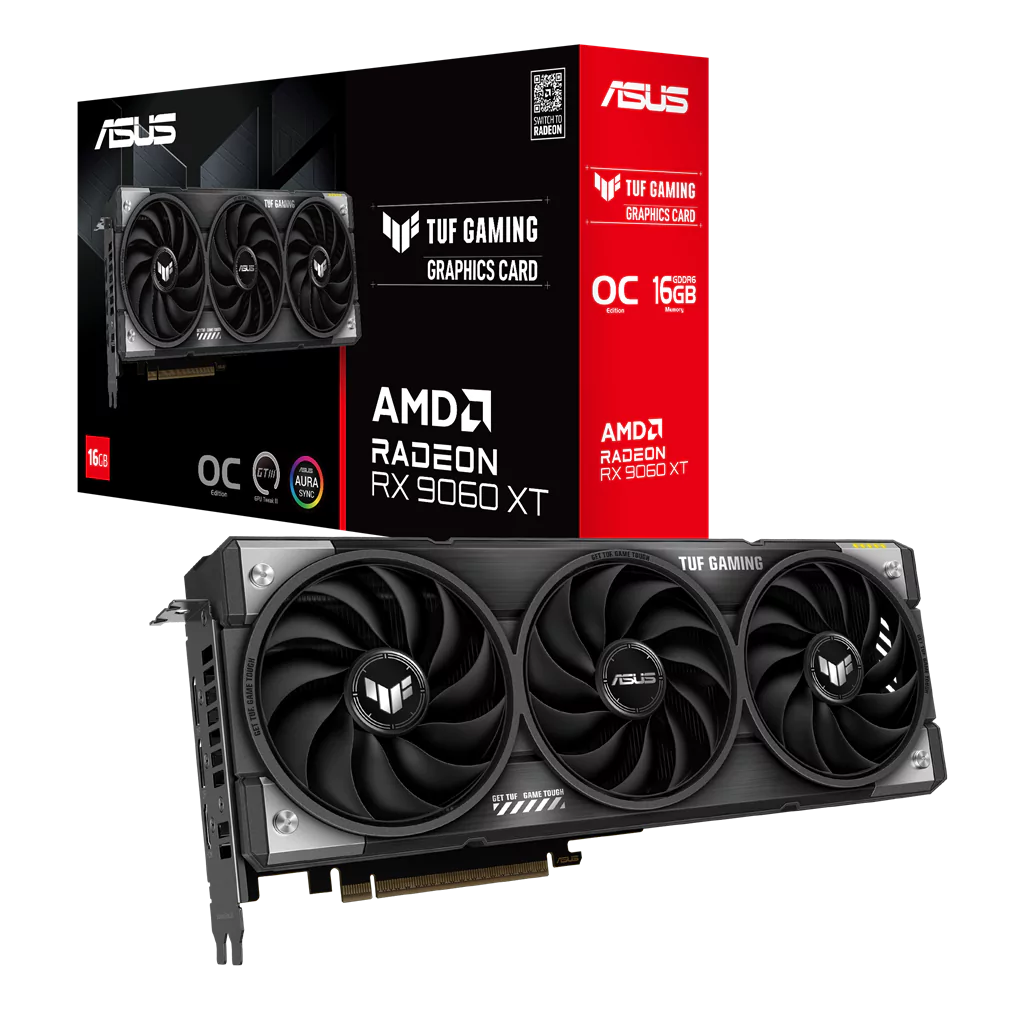 asus tuf gaming radeon rx 9060 xt 16gb gddr6 oc edition 68304793d0f91