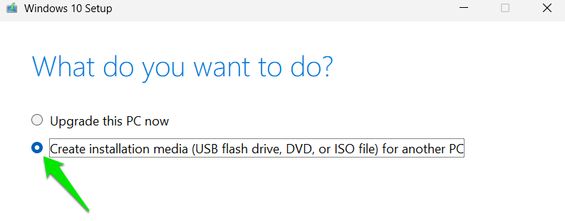 create installation media