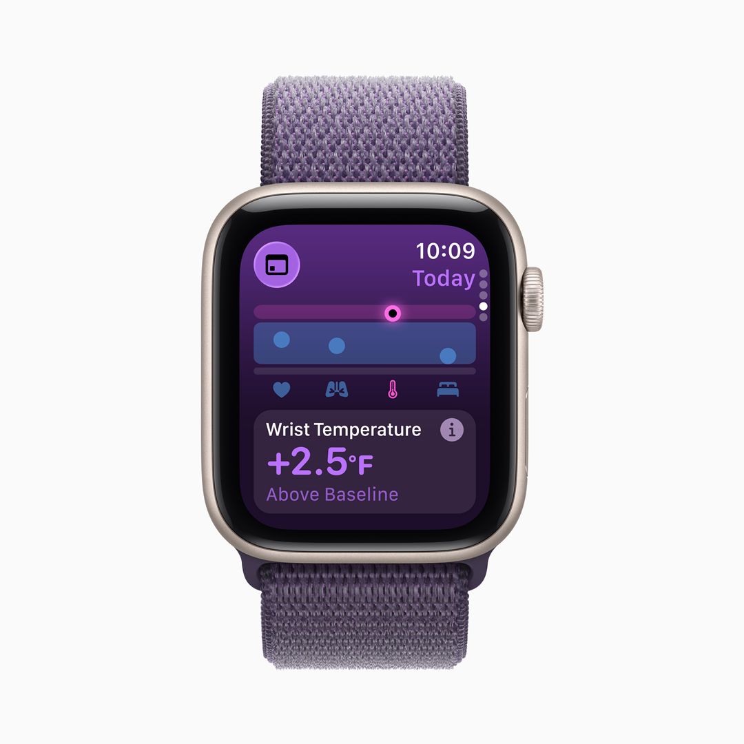 apple watch se 3 wrist temperature sensing 250909