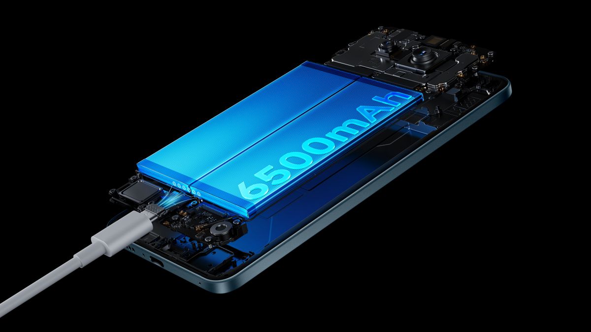 p6 blue 6500mah