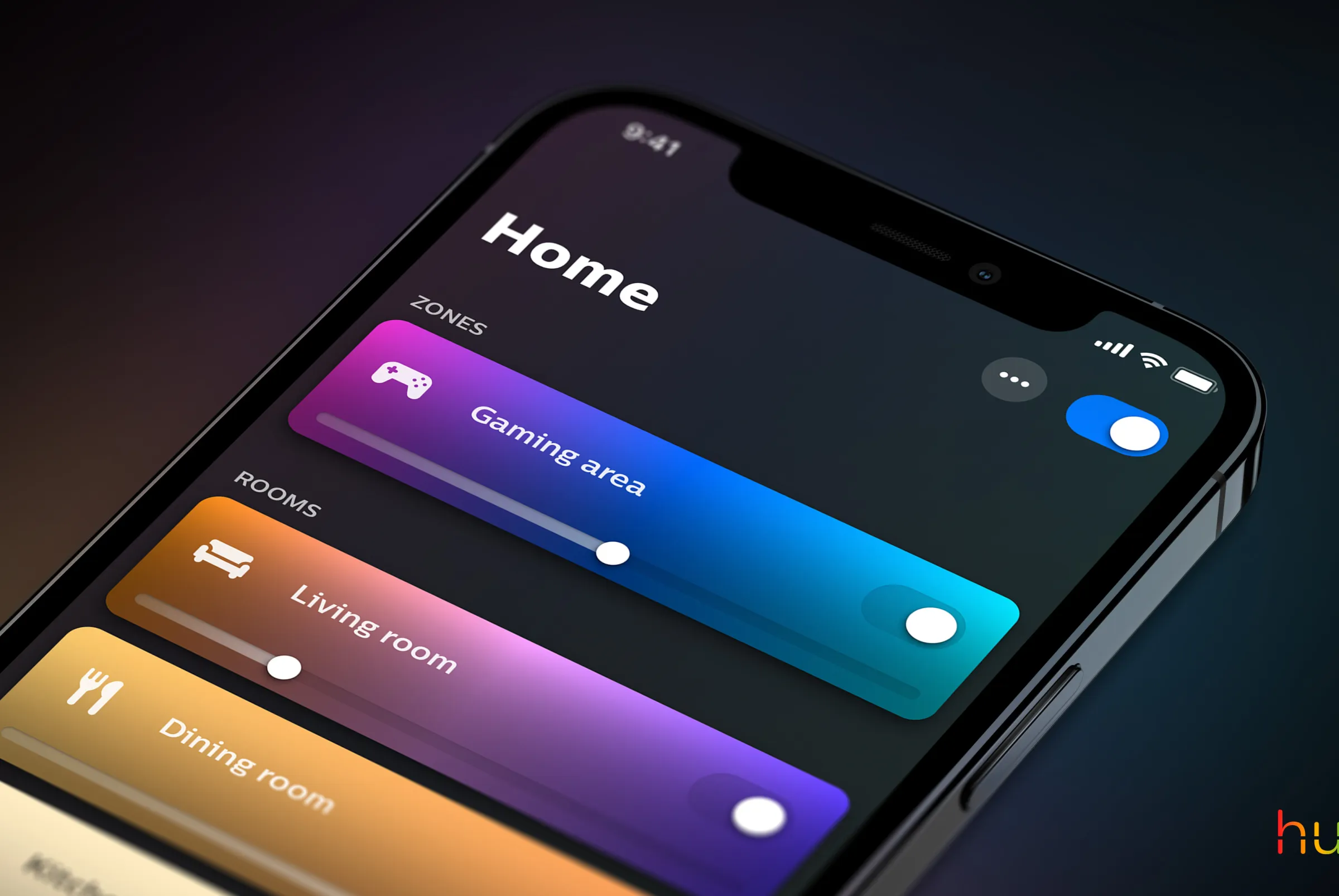 hue app4 home dashboard