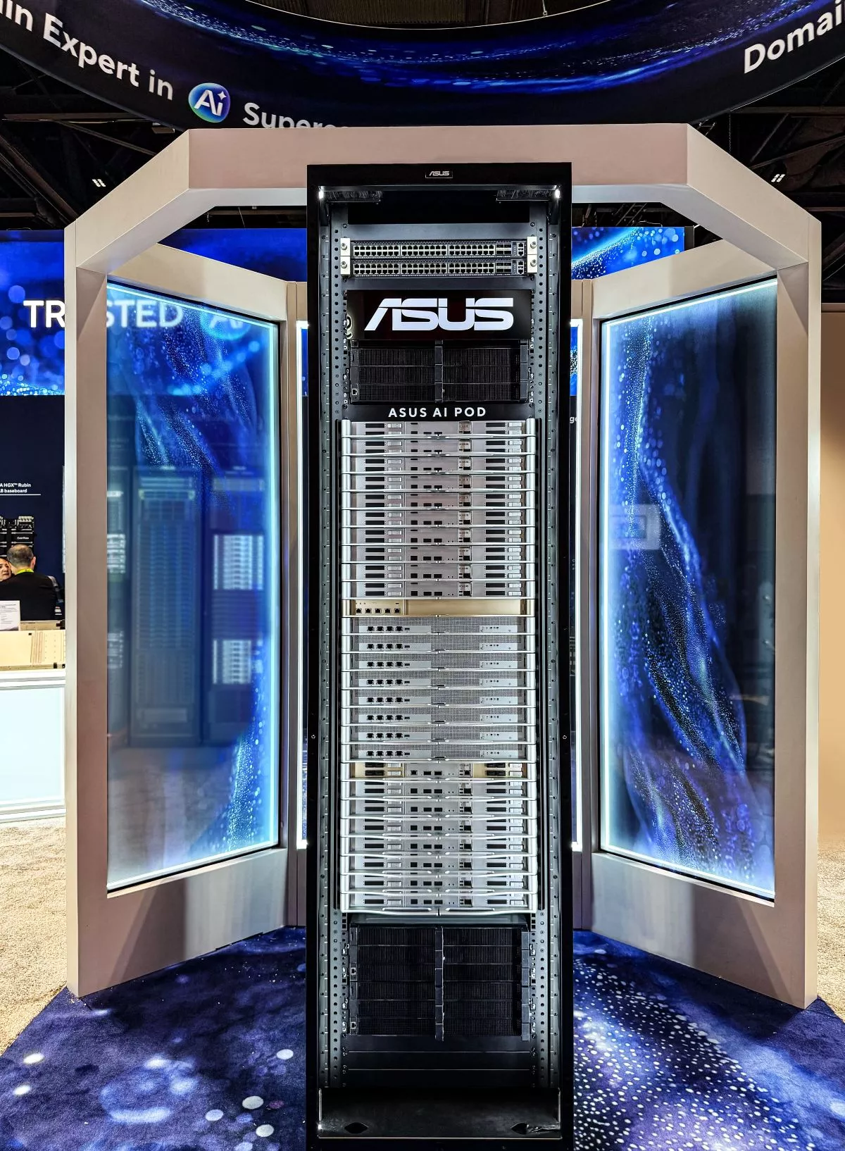 asus ai pod built on nvidia vera rubin nvl72 platform delivers ultra dense performance for massive ai workloads with lower pue and tco 69bee5bf39a63