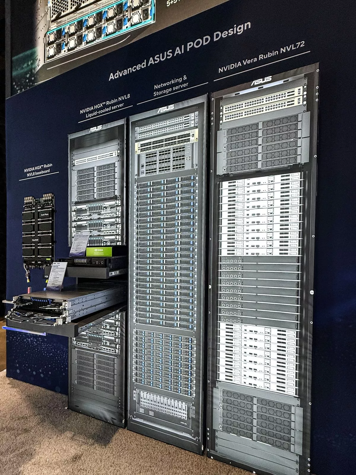 asus unveiled its fully liquid cooled ai infrastructure at nvidia gtc 2026 69bee5bfb57e9