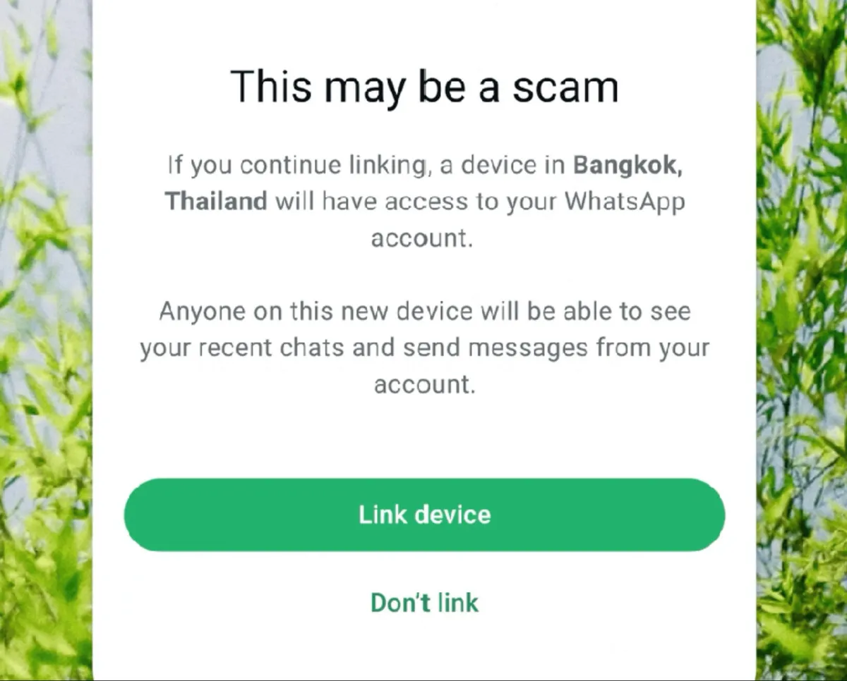 whatsapp new scam warning