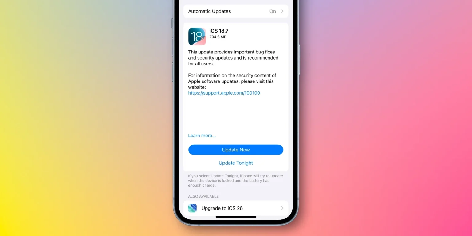 ios 18 7 update