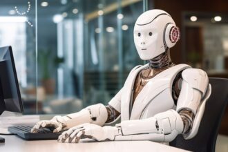 robot performing ordinary human job