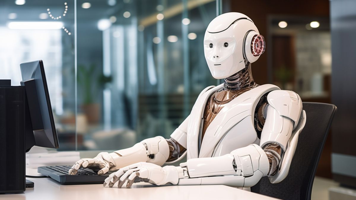 robot performing ordinary human job