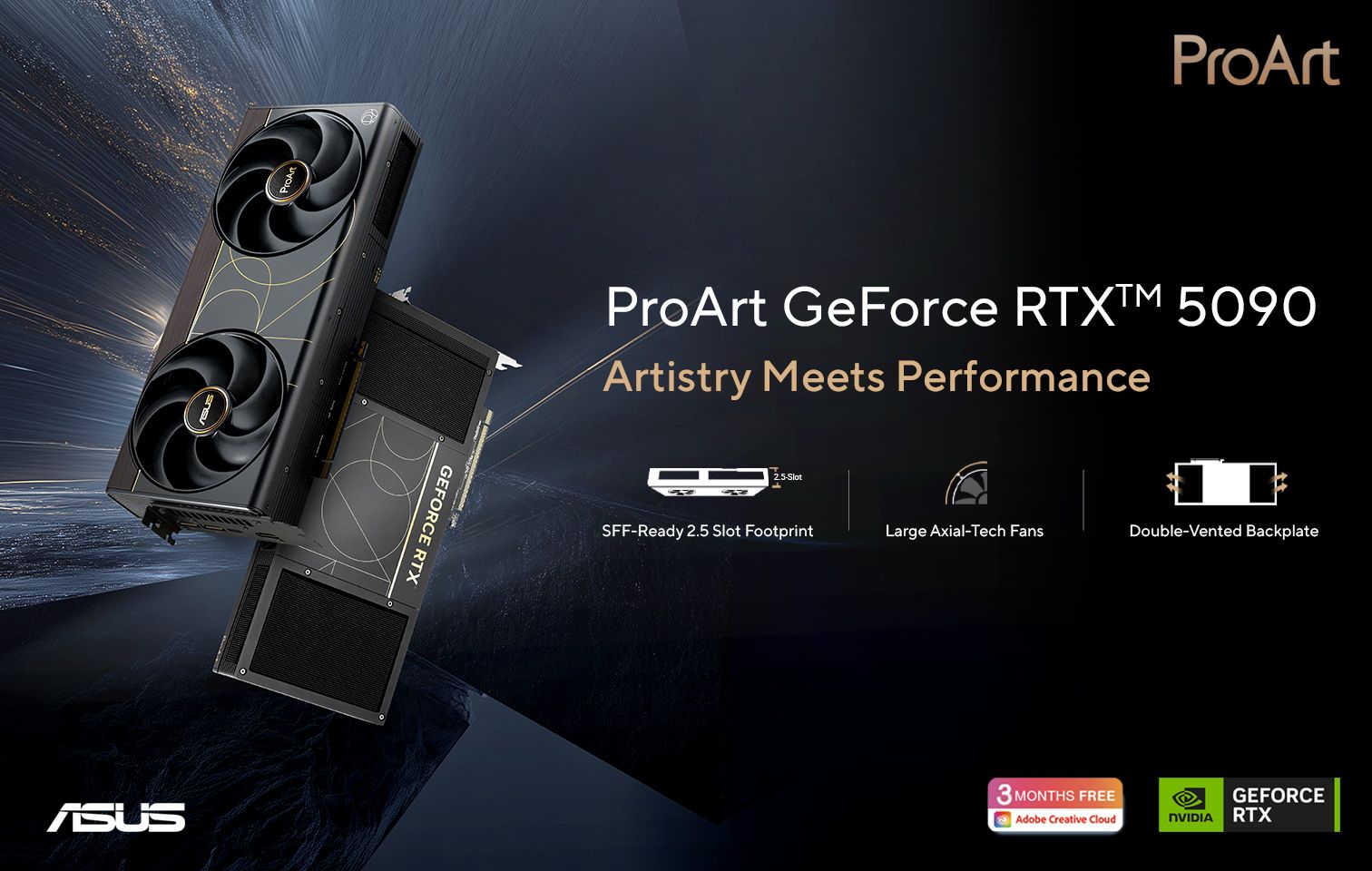 proart geforce rtx 5090 key visual